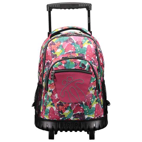 Mochila Escolar con Ruedas y Estampada Rengl n Totto 2018