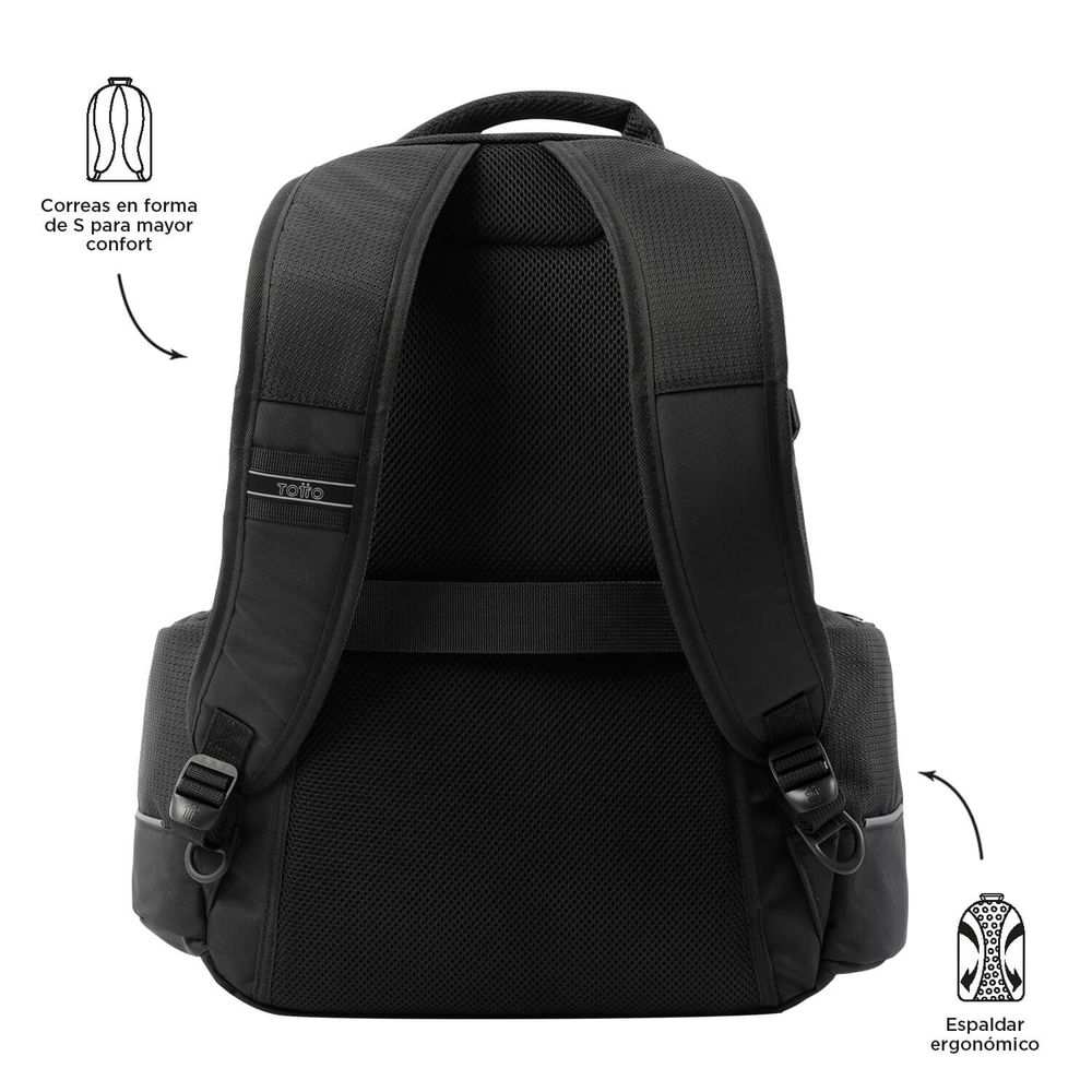 mochila hombre Polixan 2.0 negro Totto Totto 2018